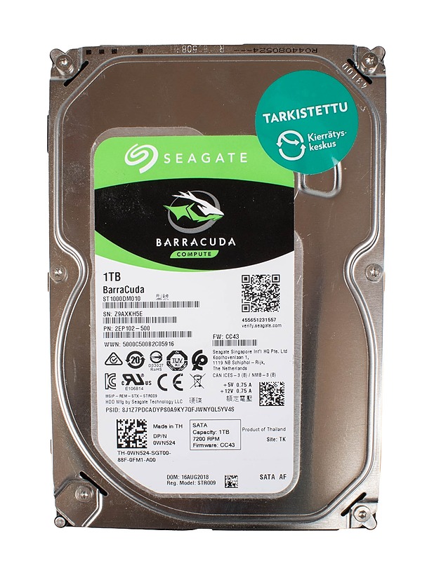 SEAGATE BARRACUDA 1 TB -kovalevy  - Tietokoneet - 10105563243 - 0