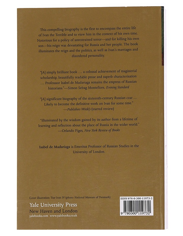Ivan the Terrible : first tsar of Russia - Isabel de Madariaga - Historiakirjat - 10105563300 - 1