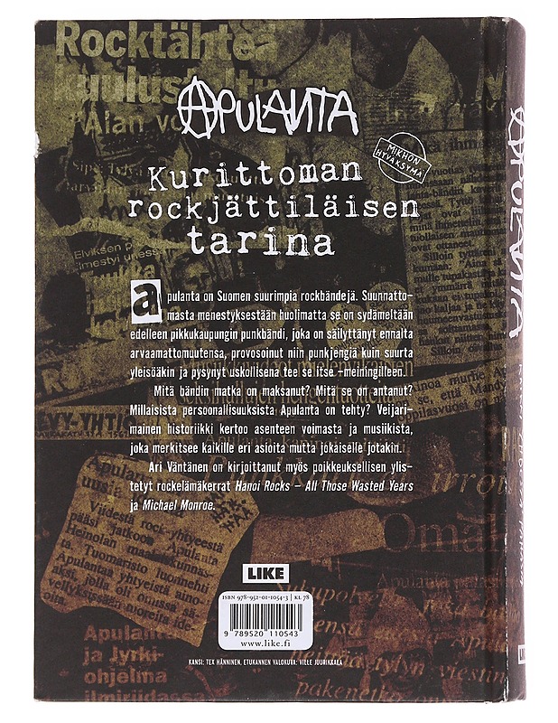 Apulanta / kaikki yhdestä pahasta - Ari Väntänen - Historiakirjat - 10105563305 - 1