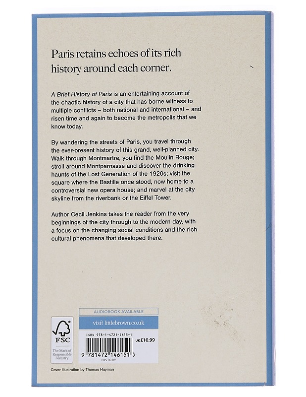 A Brief History of Paris - Cecil Jenkins - Historiakirjat - 10105563307 - 1