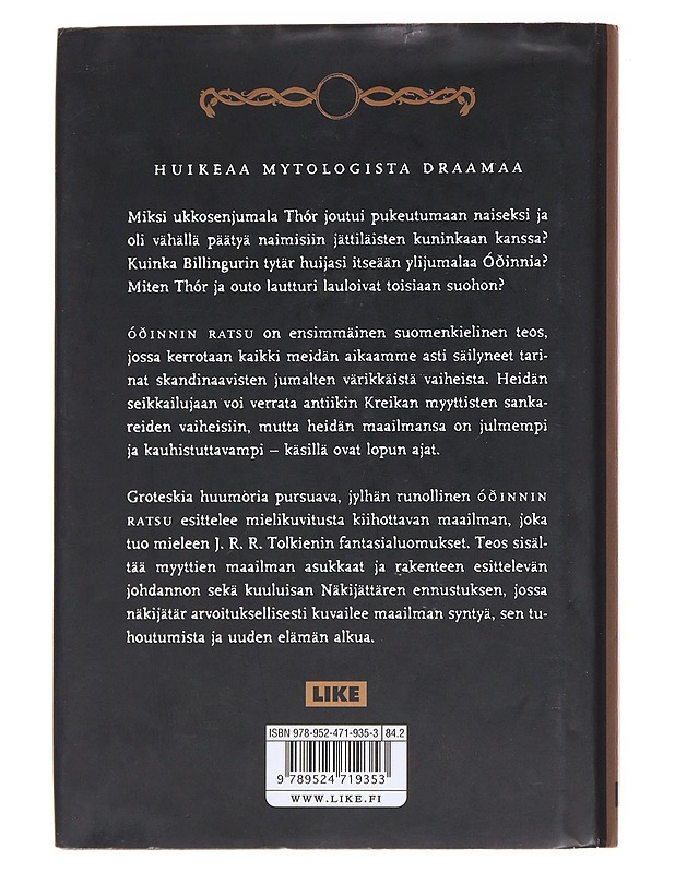 O?ðinnin ratsu : skandinaaviset jumaltarut - Sumari, Anni - Romaanit ja novellit - 10105563315 - 1