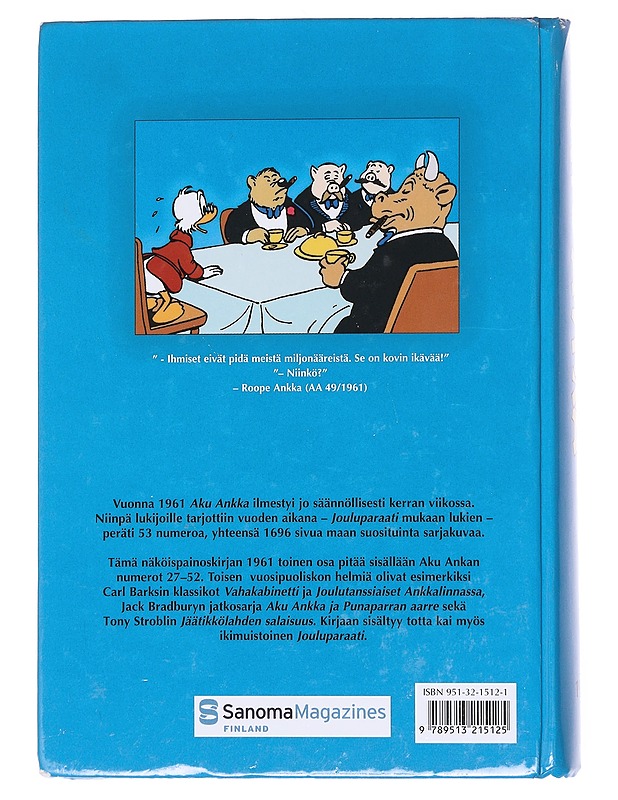 Aku Ankka näköispainos vuosikerrasta 1961 / II osa - Walt Disney - Sarjakuvat - 10105563384 - 1