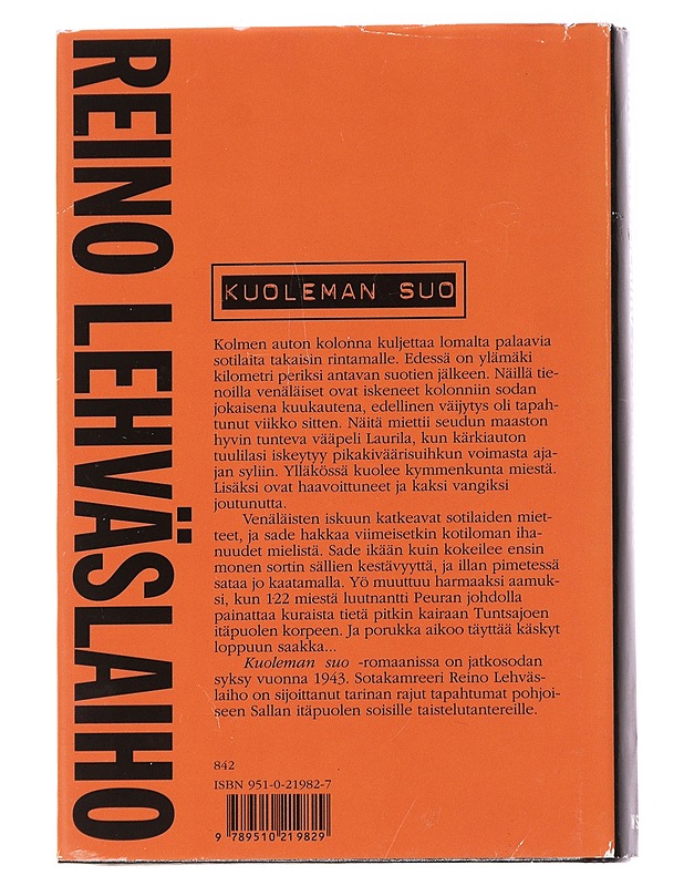 Kuoleman suo : romaani - Reino Lehväslaiho - Romaanit ja novellit - 10105563445 - 1