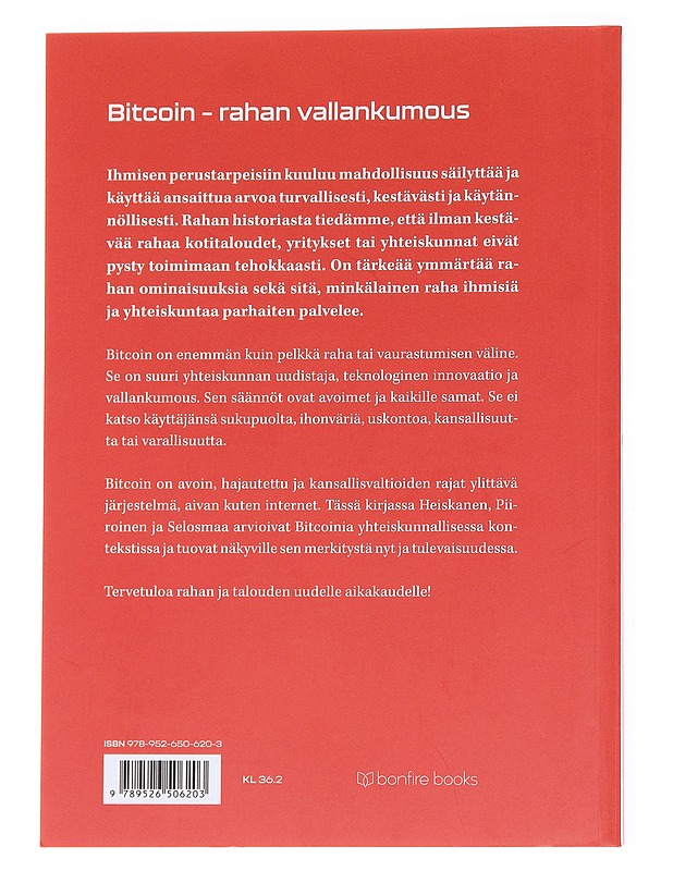 Bitcoin : rahan vallankumous - Toni Heiskanen - Kirja lahjaksi - 10105563444 - 1