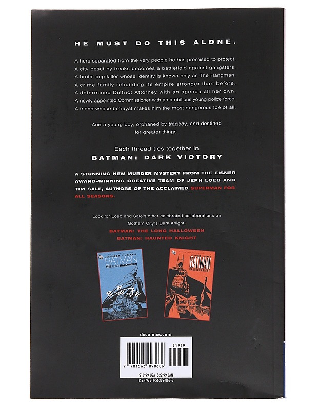 Batman, Dark Victory - Jeph Loeb, Tim Sale - Sarjakuvat - 10105563457 - 1