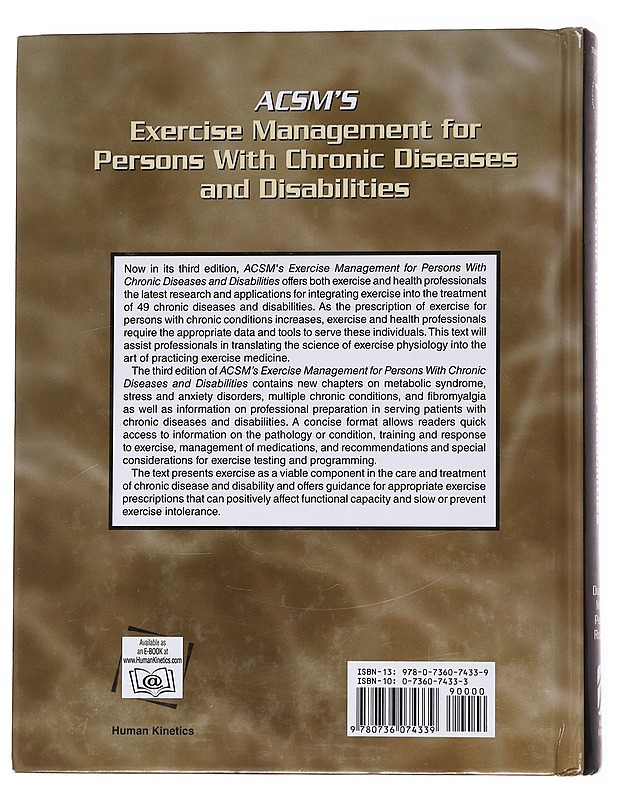 ACSM's exercise management for persons with chronic diseases and disabilities - Durstine, J. Larry - Tietokirjat ja oppaat - 10105563467 - 1