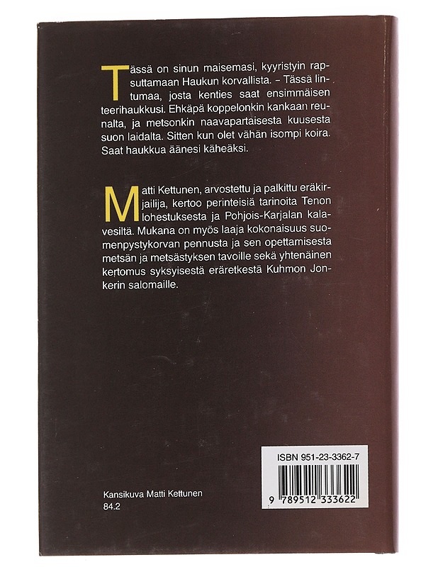 Eräretkellä Jonkkerissa - Matti Kettunen - Elämäkerrat ja muistelmat - 10105563493 - 1