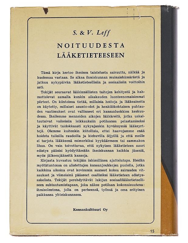 Noituudesta Lääketieteeseen - S. et V. Leff - Historiakirjat - 10105563505 - 1