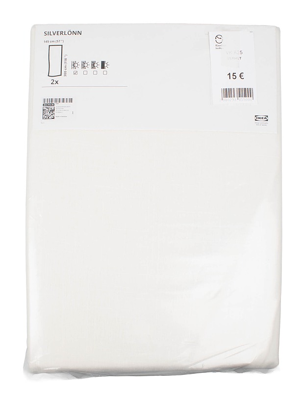 IKEA Silverlönn verhot, 145x300 cm, 2 kpl - Verhot ja kapat - 10105563600 - 0