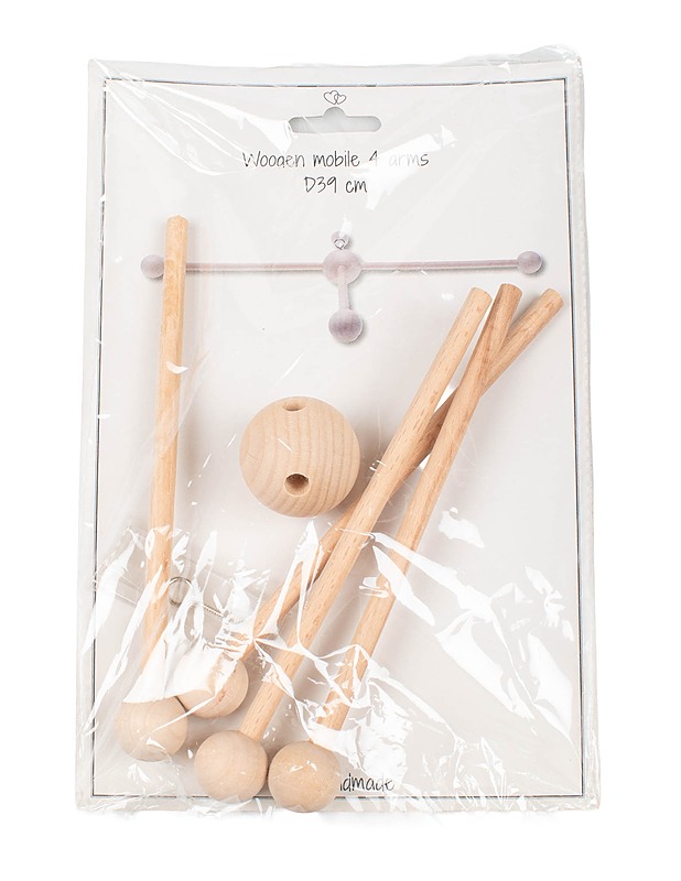 GO HANDMADE Wooden mobile 4 arms mobiilikehikko - Sisustus - 10105563606 - 0