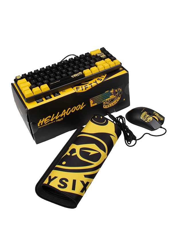 FIFTYSIXTY Hellacool Pack 3-in-1 näppäimistö/hiiri/matto paketti - Tietokoneet - 10105563610 - 0