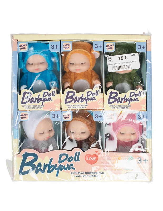 BARBYWA DOLL -kuuden vauvanuken sarja  - Lasten lelut - 10105563715 - 0