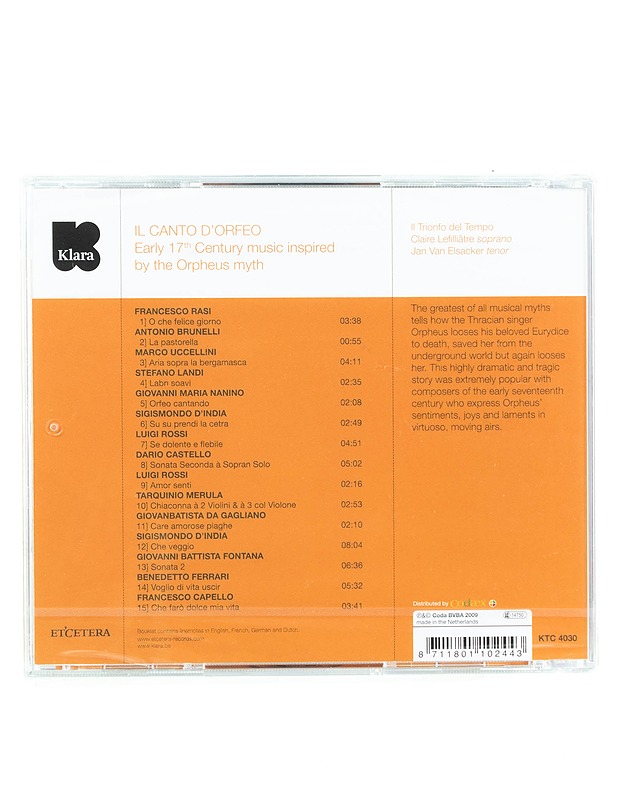 Il Trionfo Del Tempo - Il Canto D'Orfeo - CD - CD-levyt - 10105563784 - 1