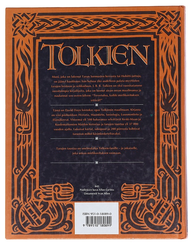 Tolkien : Tarujen taustaa - Day, David - Fantasia- ja scifi - 10105564158 - 1