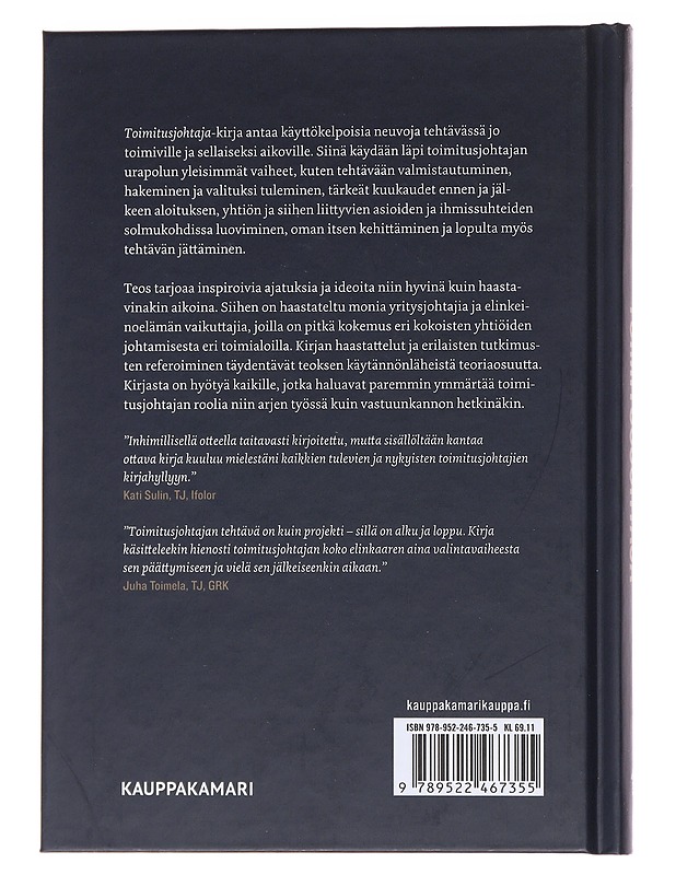 Toimitusjohtaja : johda ja ajattele kuin menestyvä toimitusjohtaja - Hannu-Matias Nurmi - Tietokirjat ja oppaat - 10105564167 - 1