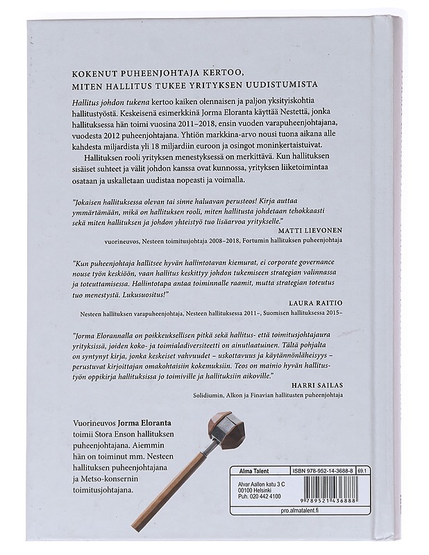 Hallitus johdon tukena - Jorma Eloranta - Tietokirjat ja oppaat - 10105564186 - 1