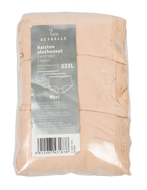 ACTUELLE maxialushousut, XXXL, 3 kpl/pkt - Alusvaatteet - 10105564264 - 0