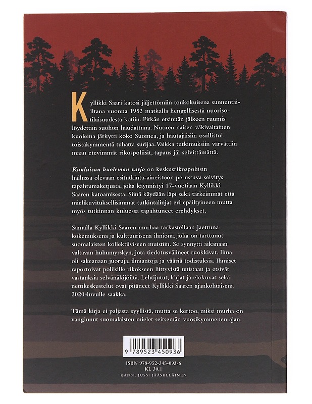 Kuuluisan kuoleman varjo / miksi Kyllikki Saaren murha ei unohdu? - Juho Saari - Historiakirjat - 10105564312 - 1