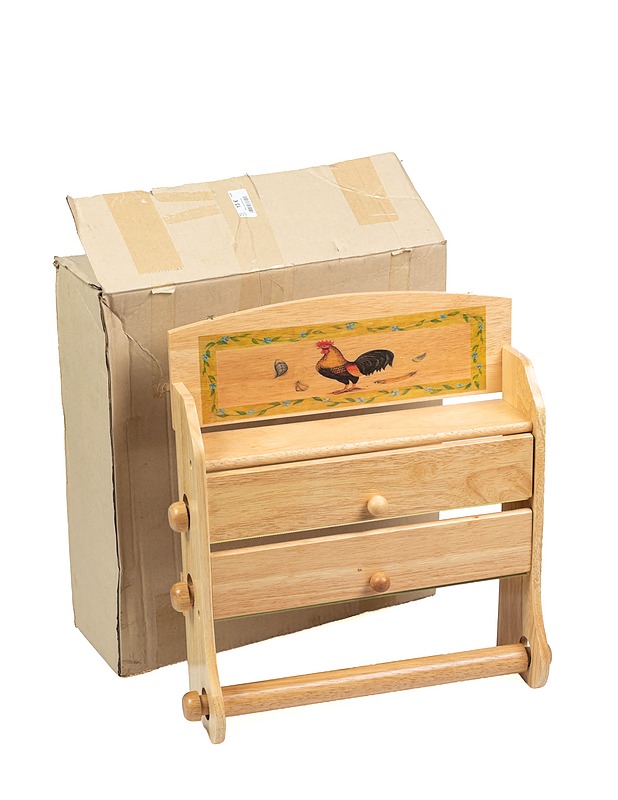 Puinen talouspaperi- ja folioteline - Muut astiat - 10105564333 - 0