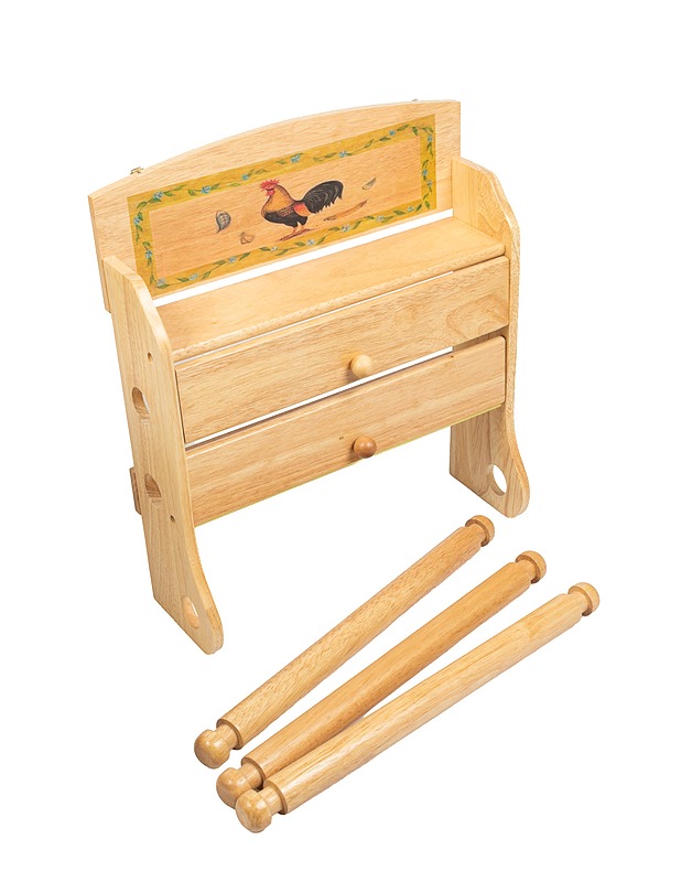 Puinen talouspaperi- ja folioteline - Muut astiat - 10105564333 - 2