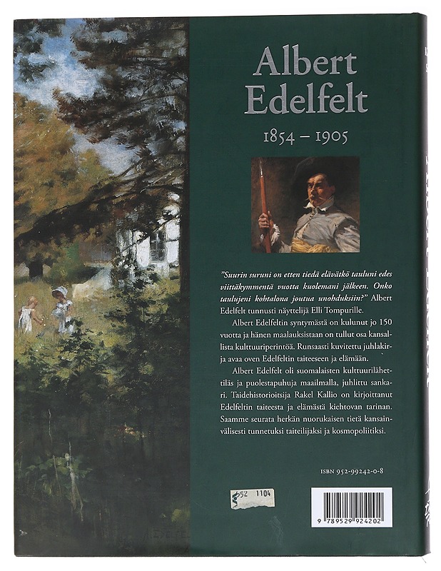 Albert Edelfelt : 1854-1905 - Kallio, Rakel - Elämäkerrat ja muistelmat - 10105564345 - 1