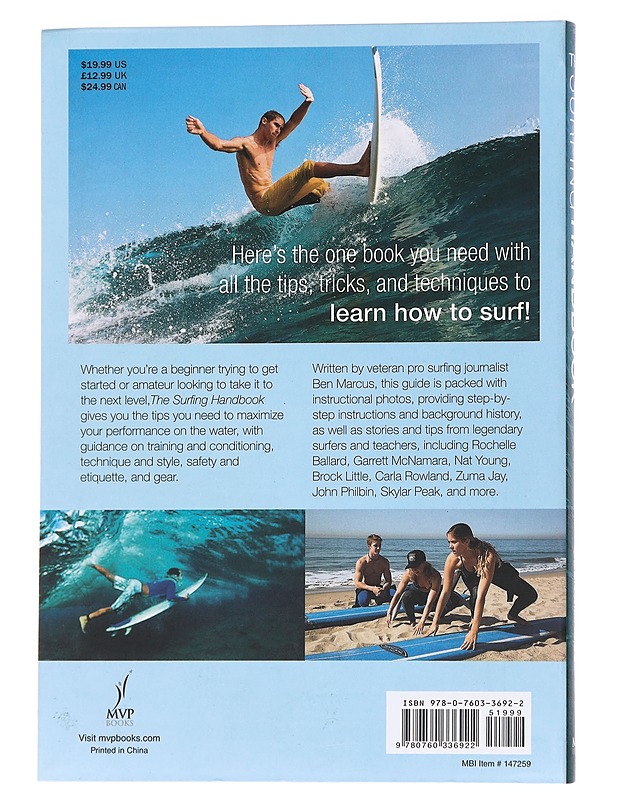 The surfing handbook : mastering the waves for beginning and amateur surfers - Marcus, Ben - Tietokirjat ja oppaat - 10105564423 - 1