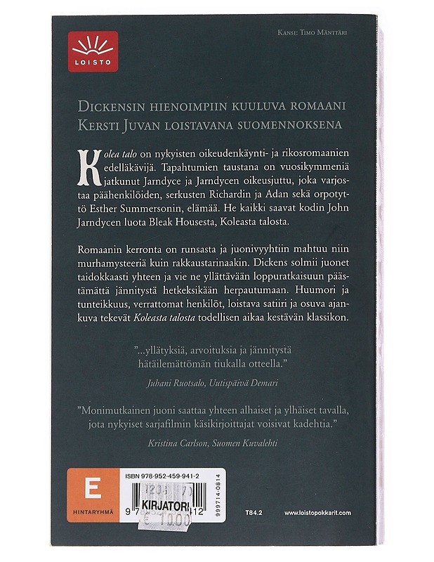 Kolea talo - Dickens, Charles - Romaanit ja novellit - 10105564433 - 1