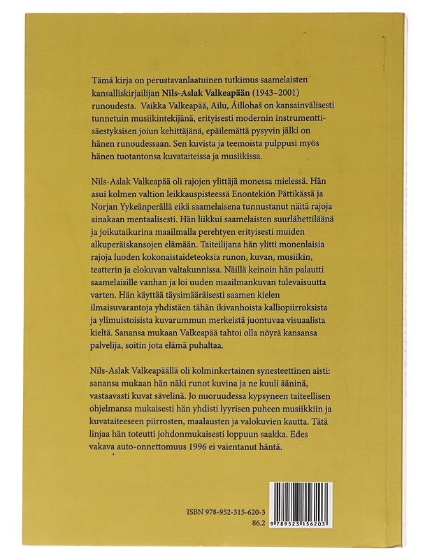 Auringon kirjoittama / Nils-Aslak Valkeapään runous - Kari Sallamaa - Elämäkerrat ja muistelmat - 10105564441 - 1