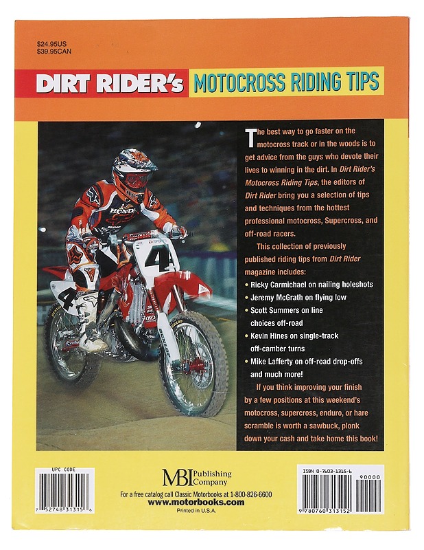 Dirt Rider's Motocross Riding Tips - By The Editors Of Dirt Rider Magazine - Tietokirjat ja oppaat - 10105564505 - 1