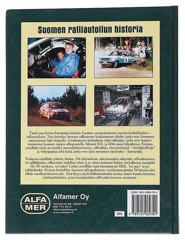 Suomen ralliautoilun historia - Juha Nylund - Historiakirjat - 10105564510 - 1