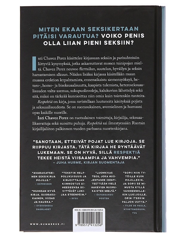 Respektiä : seksikirja pojille - Chavez Perez, Inti - Nuorten kirjat - 10105564552 - 1