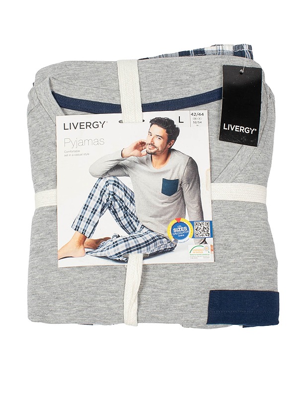 LIVERGY miesten pyjama, L - Alusvaatteet - 10105564768 - 0