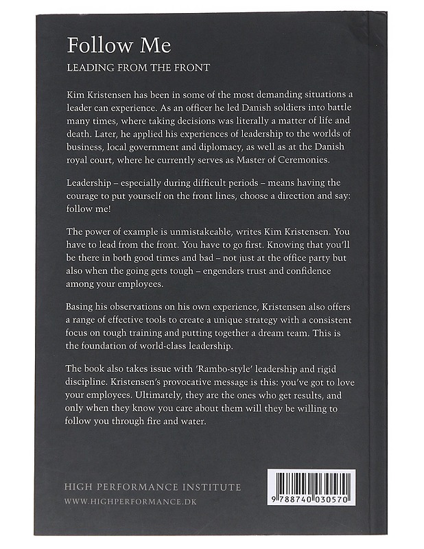 Follow Me : Leading From The Front - Kim Kristensen - Elämäkerrat ja muistelmat - 10105564893 - 1