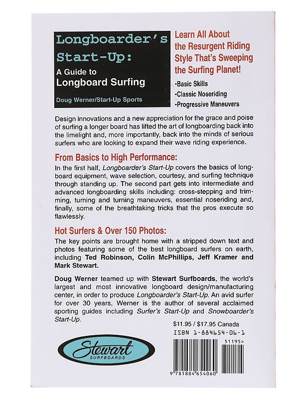 Longboarder's Start-up: A Guide To Longboard Surfing - Doug Werner - Tietokirjat ja oppaat - 10105564967 - 1