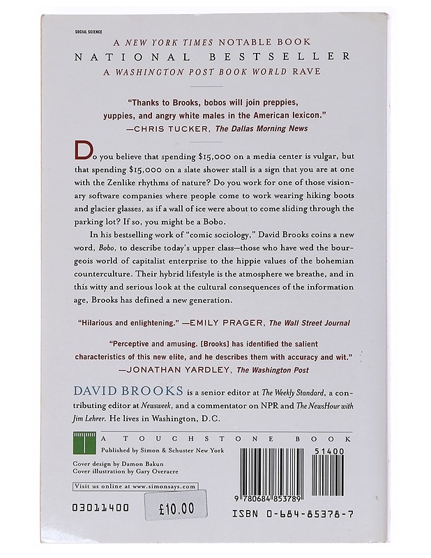 Bobos in paradise : the new upper class and how they got there - David Brooks - Romaanit ja novellit - 10105564991 - 1