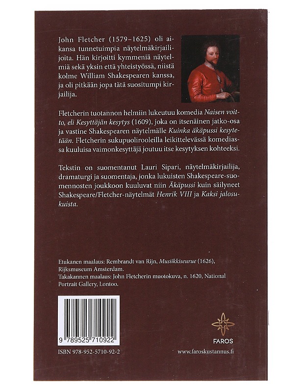 Naisen voitto eli Kesyttäjän kesytys - Fletcher, John - Romaanit ja novellit - 10105565092 - 1