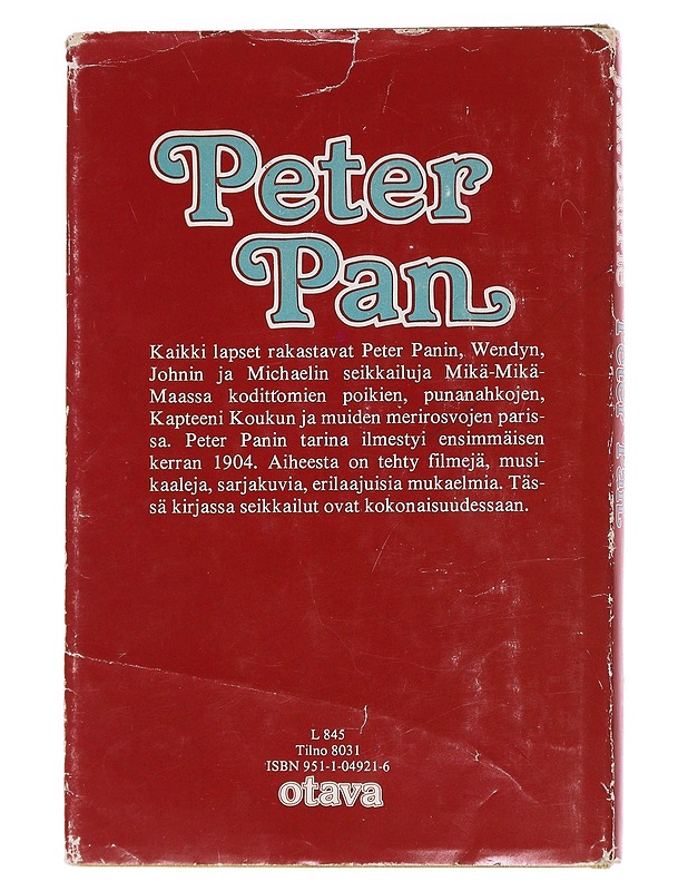 Peter Pan - Barrie, J. M. - Lastenkirjat - 10105565237 - 1