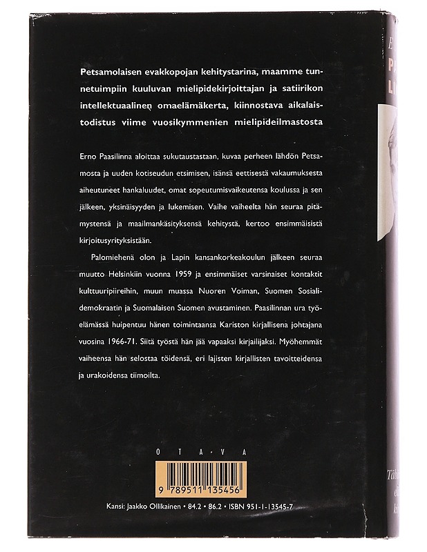 Tähänastisen elämäni kirjaimet  - Erno Paasilinna - Elämäkerrat ja muistelmat - 10105565299 - 1