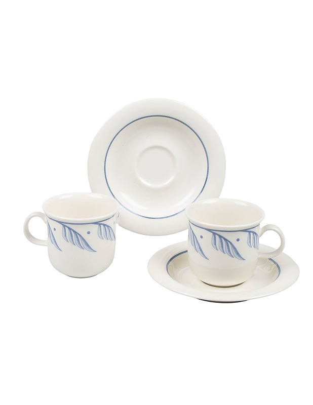 ARABIA Arctica Sini kahvikupit aluslautasilla, 2 kpl - Designsuosikit - 10105565342 - 0