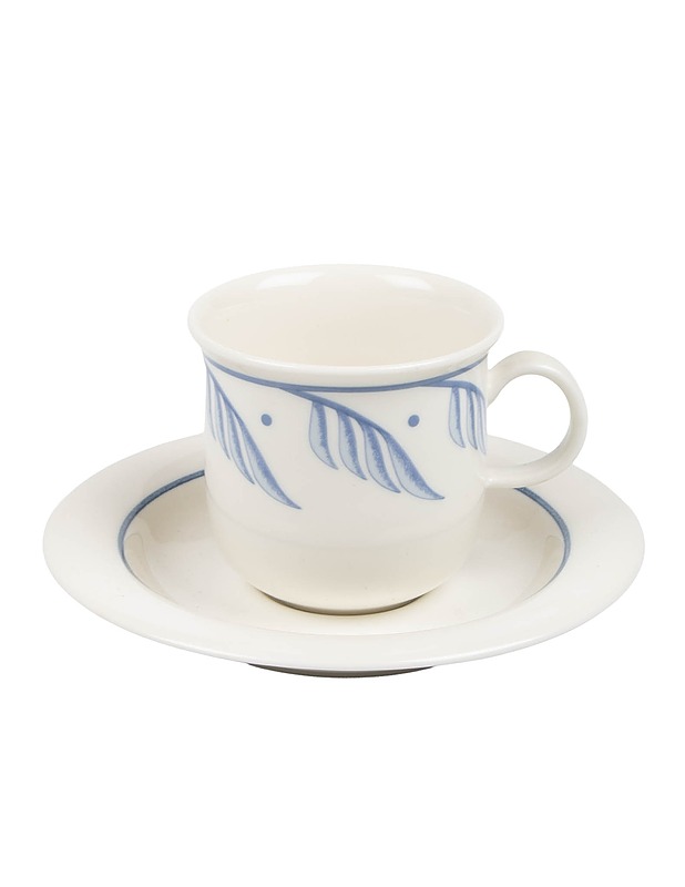 ARABIA Arctica Sini kahvikupit aluslautasilla, 2 kpl - Designsuosikit - 10105565342 - 2