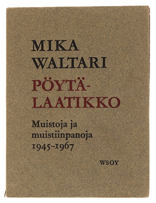 Pöytälaatikko - Mika Waltari - Historiakirjat - 10105565367 - 0
