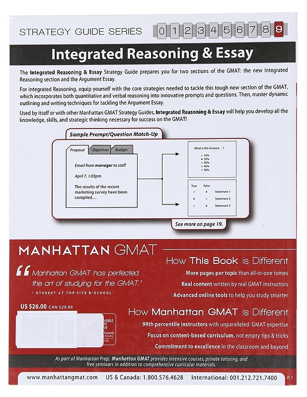 ntegrated Reasoning and Essay GMAT Strategy Guide 9 - Rey Fernández - Tietokirjat ja oppaat - 10105565386 - 1
