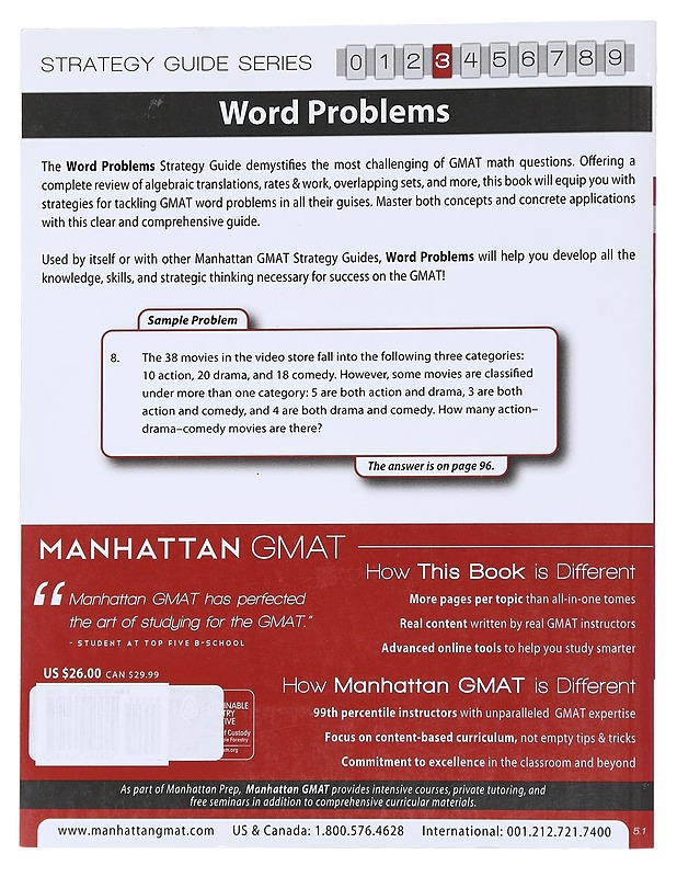 Word Problems GMAT Strategy Guide 3 - Rey Fernández - Tietokirjat ja oppaat - 10105565392 - 1