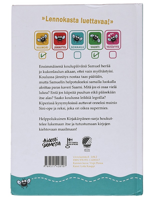 Rapiseva reppu - Kallioniemi, Tuula - Lastenkirjat - 10105565414 - 1