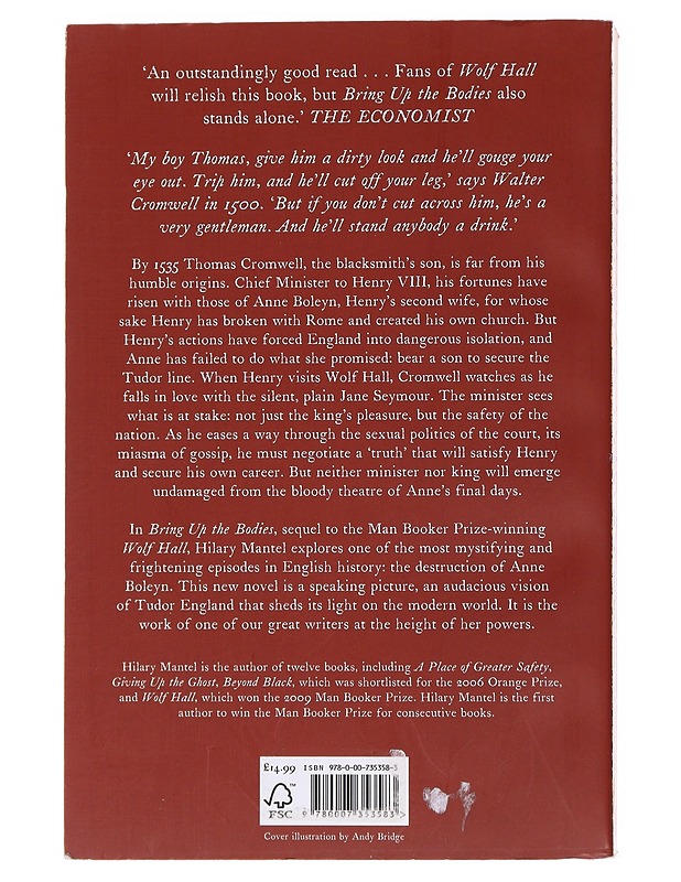 Bring up the bodies - Mantel, Hilary - Historiakirjat - 10105565422 - 1