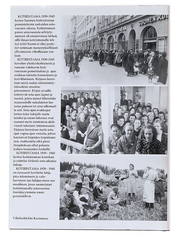 Kotirintama 1939-1945 - Jouni Kallioniemi - Historiakirjat - 10105565427 - 1