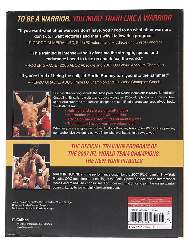 Training for warriors : the ultimate mixed martial arts workout - Rooney, Martin - Tietokirjat ja oppaat - 10105565425 - 1