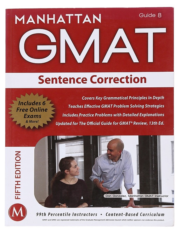 Sentence Correction GMAT Strategy Guide 8 - Dan Gonzalez - Tietokirjat ja oppaat - 10105565433 - 0