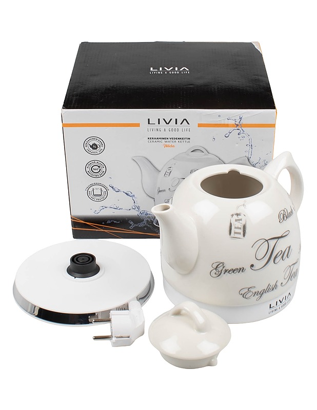LIVIA Hilda keraaminen vedenkeitin - Kodinkoneet - 10105565441 - 0