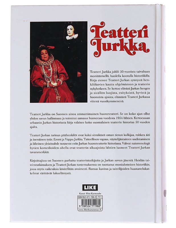 Jurkka / teatteri huoneessa - Harju, Hannu - Elämäkerrat ja muistelmat - 10105565440 - 1